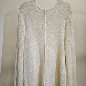 Unisex Oversized Open-Knit Pullover (Cardigan-Style Shirt)
